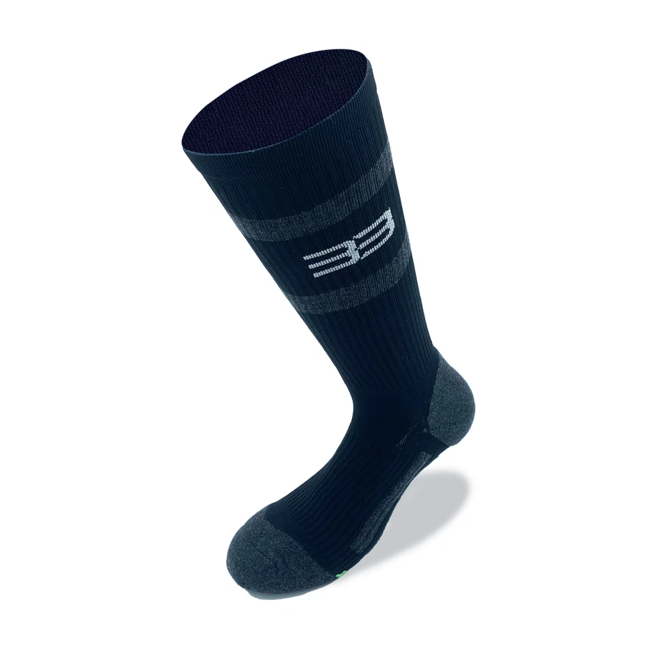 Calze Running Lunghe Trekking Tecniche Compressione Graduata Calcio - Immagine 2 di 3