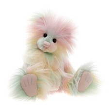 Bubblegum -  Pastel Multicoloured Five-Way Jointed Unique Charlie Bear Teddy