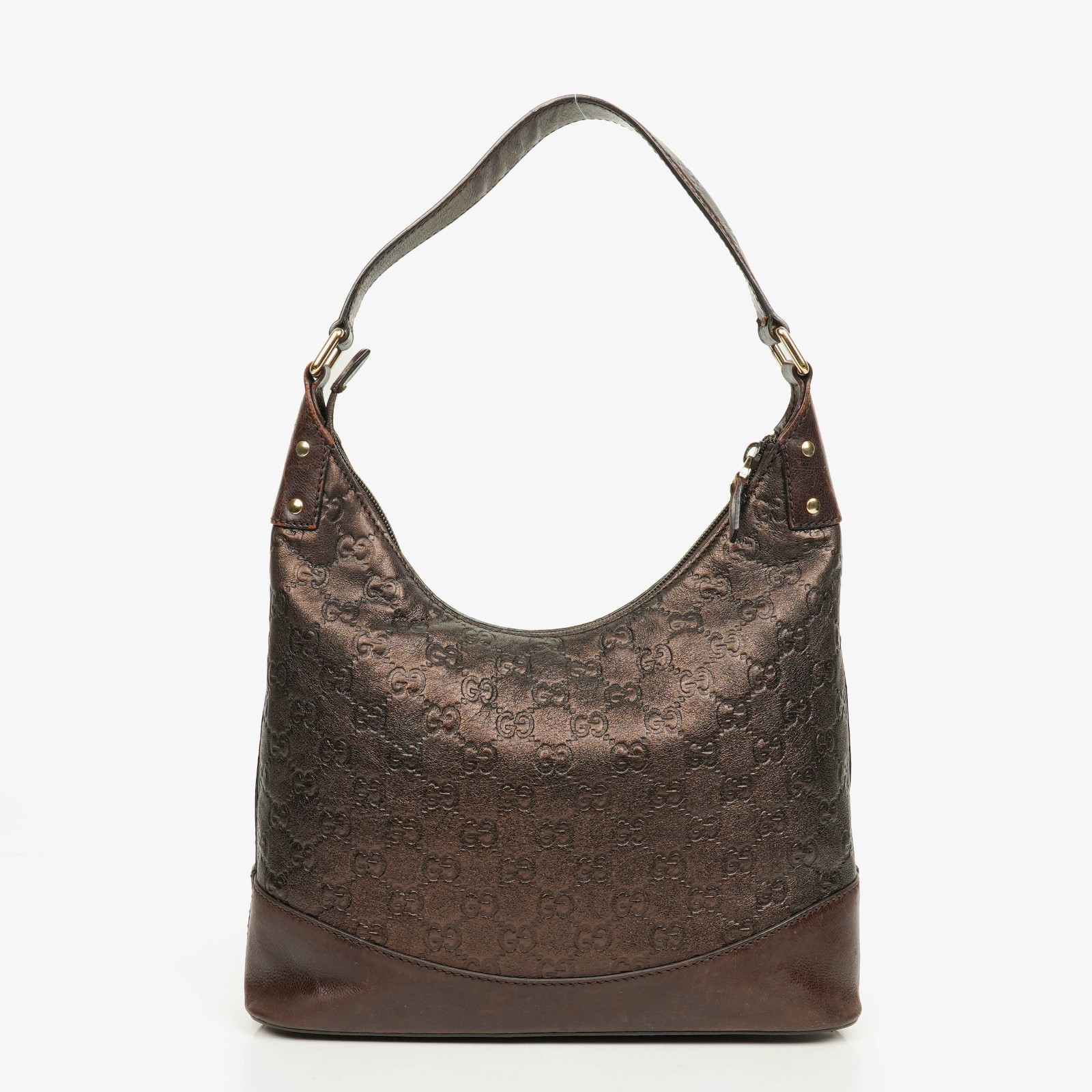 Borsa Gucci Bronzo Guccissima Pelle Hobo