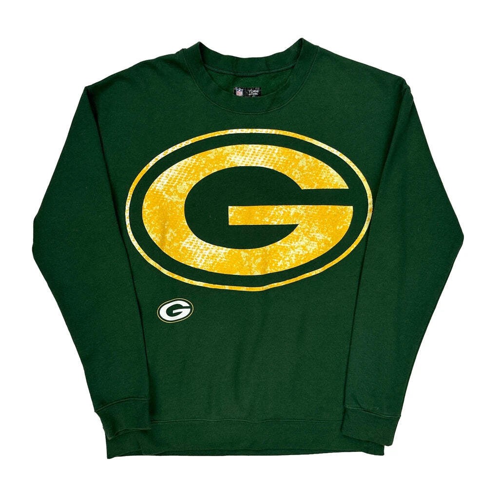 Green Bay Packers Nfl Sweatshirt - Medium Green Cotton Blend