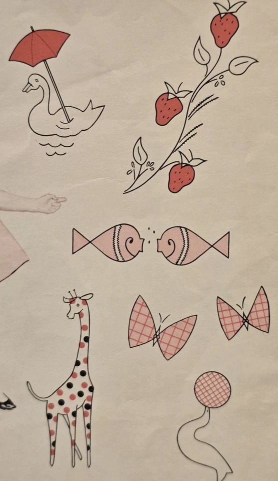 1960 Singer Pattern; 6 Applique Designs; Uncut and Complete. - Image 3 of 3