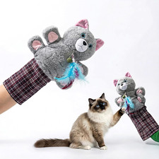 Cat Wrestling Glove   Interactive Cat Puppet Toy with Protective Sleeve for Arm