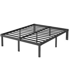 King Bed Frame 16 Inch Metal Heavy Duty Platform, Bed Frame King Size No Box ...