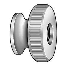 Zoro Select 7213Ss Thumb Nut, No 8-32, Gr 18-8, Ss, Passivtd, Pk5,  7213Ss