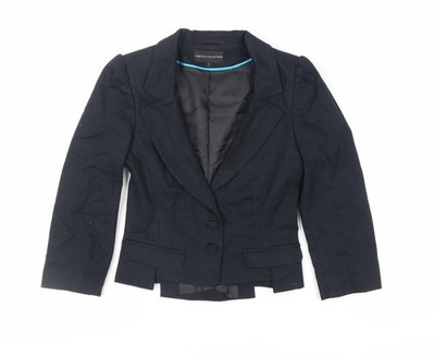 Marks and Spencer Damen Sakko Blazer schwarz Größe 6 Knöpfe