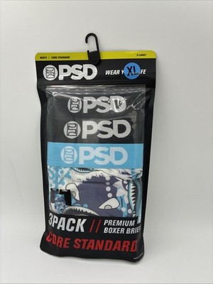 PSD Core Standard Premium Boxer Briefs 3 Pack Sz X Large - New - WF Bandana Drip
