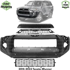 Front Bumper Cover Fascia & Grille Assembly Kit For 2014-2023 Toyota 4Runner