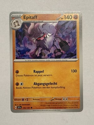 Epitaff 100/191 Stürmische Funken SSP Pokemon Deutsch Near Mint