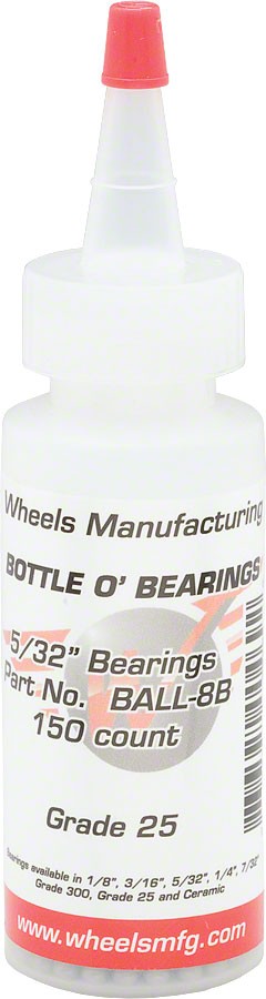 Wheels Manufacturing Grade 25 532 Loose Replacement Ball Bearing Bottle of 150 4690₽