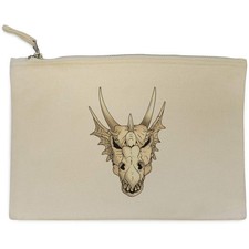 Canvas Clutch / Accessoire Case "Dragon Skull" (CL00037573)