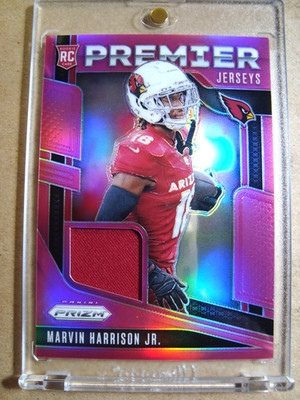 2024 Marvin Harrison Jr. Panini Prizm Rookie Premier Jersey Pink Prizm RC    