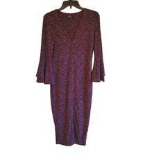 Lulus Button Front Bell Sleeve Midi Dress