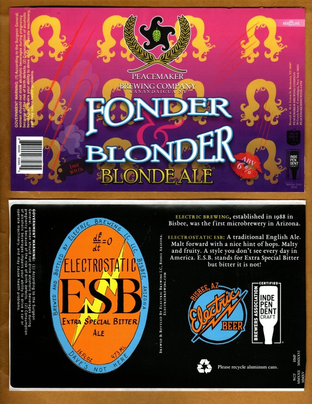 54-RARE & HARDER TO FIND U.S. MICRO BEER LABELS  !!!