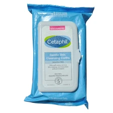 NIB Cetaphil Gentle Skin cleansing Clothes Pre Moistened Wipes 25ct/ pack