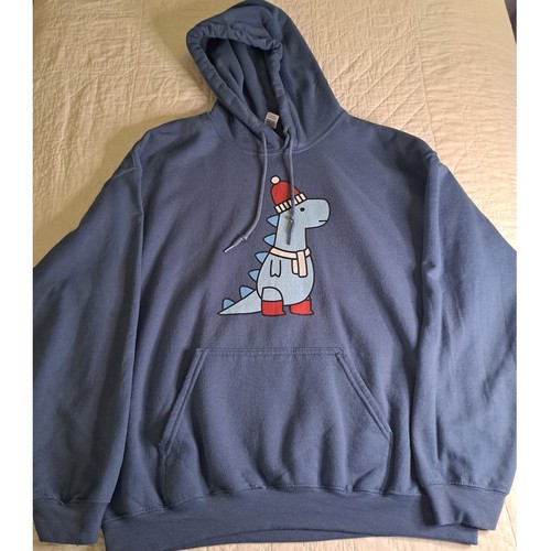 Gildan Dinasaur Sweatshirt Hoodie Size L - Picture 4 of 9