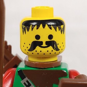 LEGO Minifigure Castle Dark Forest Forestman 4 - Brown Legs cas010 - 6024 6079