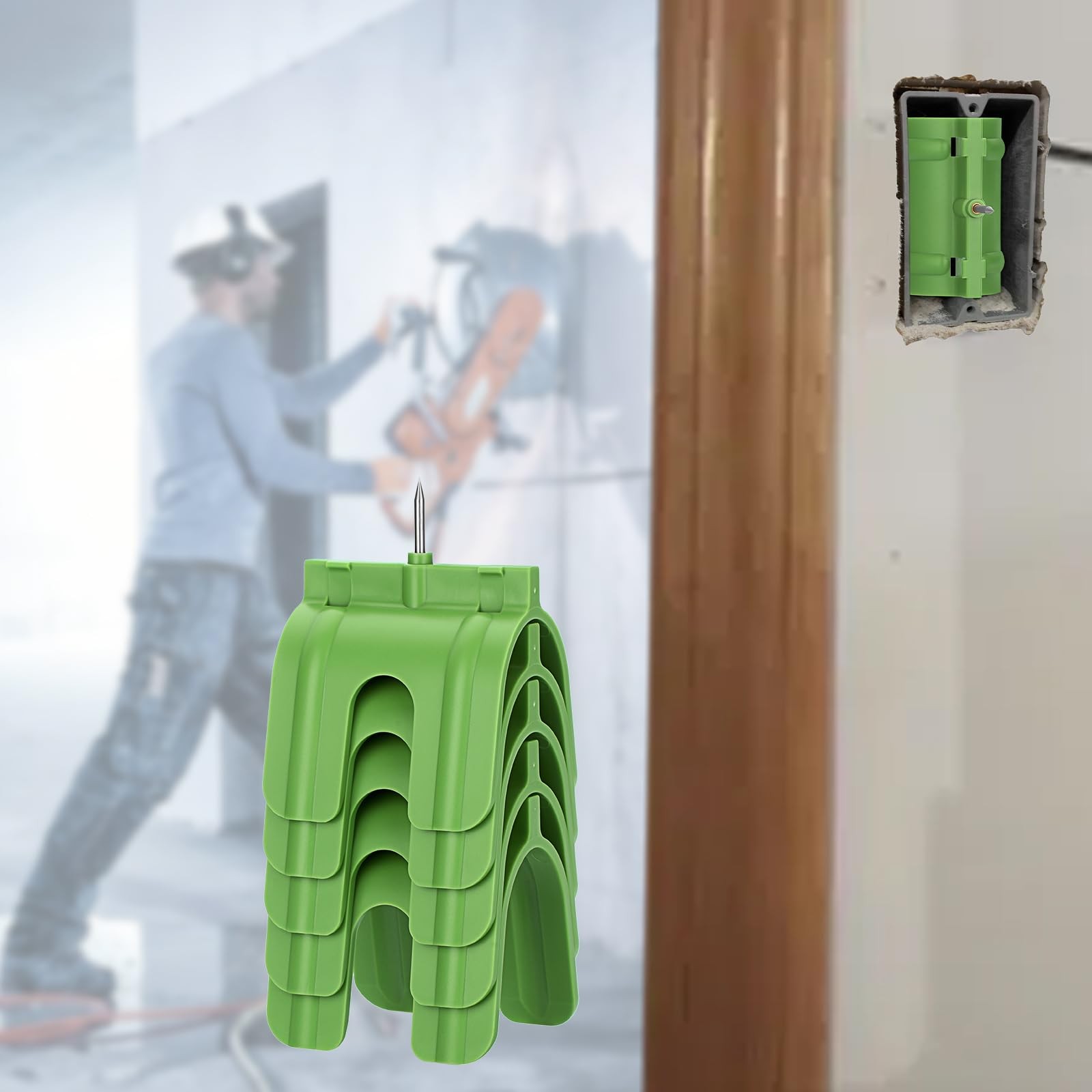 Sumnacon Drywall Outlet Marker (5 Pack) - Easy Outlet Marking Tool w/ Steel Tips