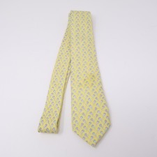 Vineyard Vines Tie Boys Youth Lacrosse Yellow Print Silk