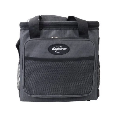 KOOLATRON Electric Portable Cooler Plug in 12V Car Cooler Bag 26 Qt (25 L) Black/Gray Soft