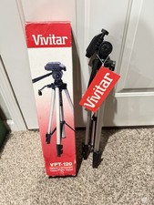 Vivitar VPT-120 Tripod Deluxe Lightweight Video Photo w/ Box VTG NOS