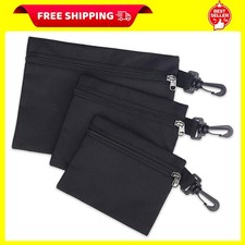 3Pcs Small Zipper Tool Pouch Bag Small Parts Tool Organizer Bag Waterproof Util