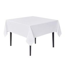 Square Tablecloths 85x85 Inch - Fabric Table Cloth 85" x 85" Square White