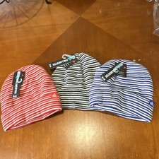 Chill Meister Striped Beanie Hat Black/Cream ...