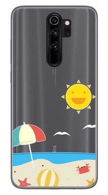 Gel Transparente Hülle Für Xiaomi Redmi Note 8 Pro Stranddesign Zeichnungen