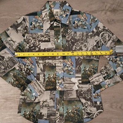 Kennington California Disney Vintage Button-Front Shirt Long Sleeve S