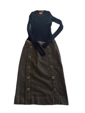 Tory Burch Navy Merino Wool blend dress  size XS