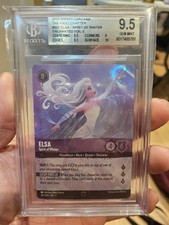 2023 Disney Lorcana Elsa Spirit Of Winter #207/204 The First Chapter BGS 9.5