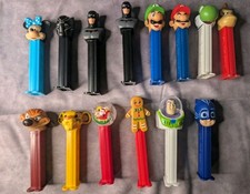 Lot of 14 Misc. Pez Dispensers Batman Mario Disney