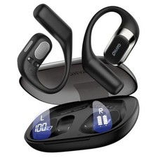Open Ear Headphones,Over Ear Earbuds with Ergonomic Earhook,Bluetooth Black