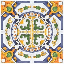 Yellow Tuscan Sun 6x6 Inch Peel and Stick Wall Tile Decals 12 Pack Self Adhesive