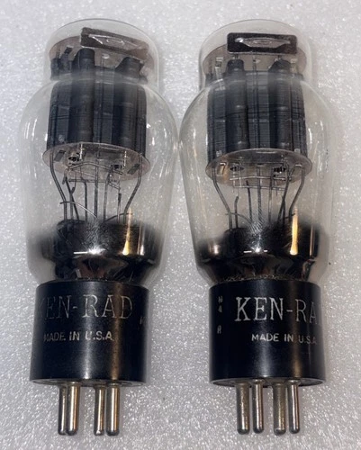 Ken Rad 2A3 Power Vacuum Tubes Amplitrex Tested NOS Closley Matched GM
