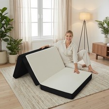 Foldable Mattress Twin, Memory Foam Tri Fold Mattress with Removable Washable...