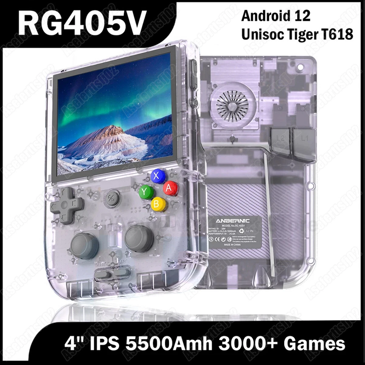 ANBERNIC RG405V Video Handheld Game Console 4 IPS HD Touch Screen Android  12 System T618 64-bit Wifi Portable Retro Game Player