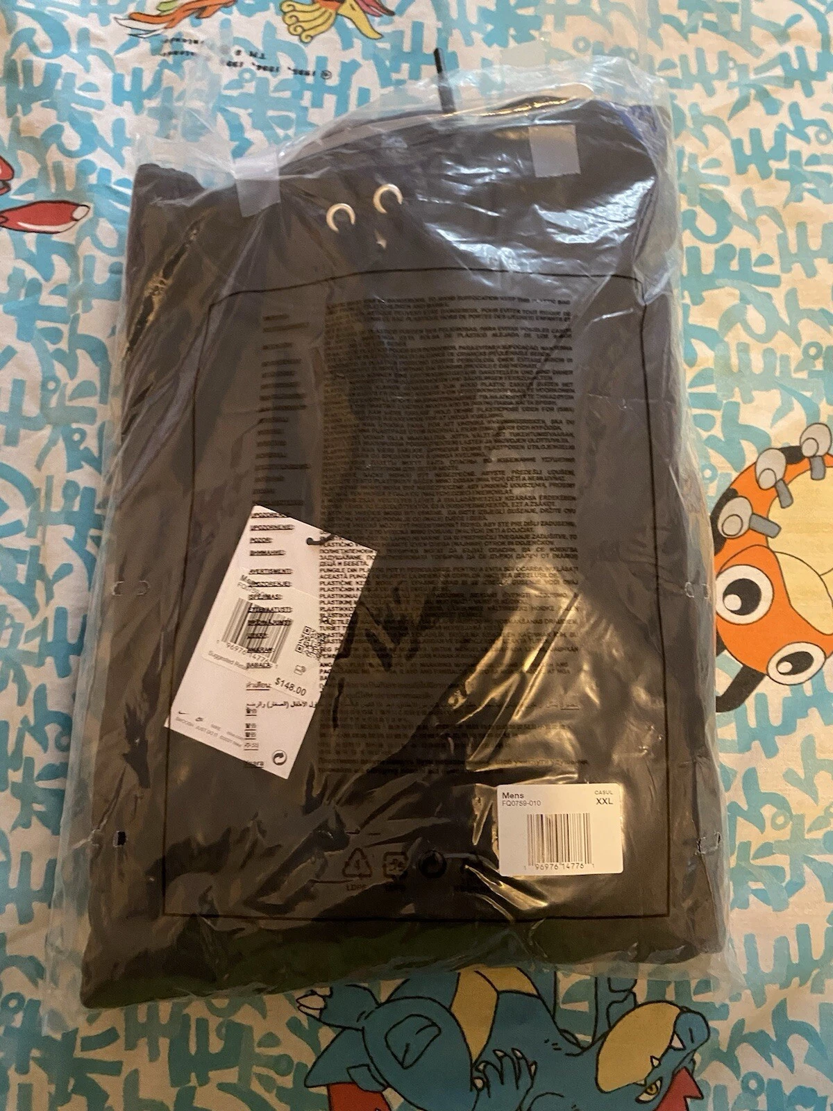 Felpa con cappuccio Supreme Nike nera XXL a mano SS24 ricamata swoosh