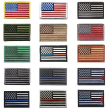 US Stars & Stripes Flag Patch,Colour, Coyote & Desert  For Ubacs, IFF Embroided