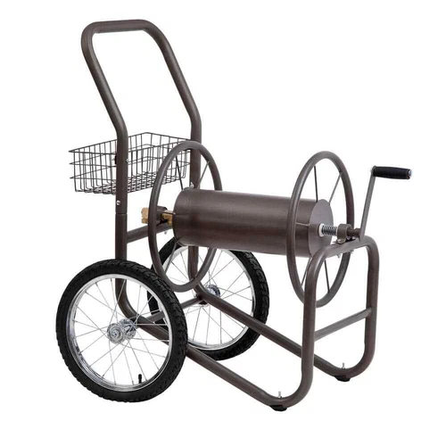 Liberty Garden 880 Industrial 2 Wheel Pneumatic Tire, 300  feet Garden Hose Reel