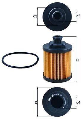 Mahle OX 418D ÖLfilter FüR Alfa Romeo Passend FüR Fiat Ford Lancia Opel-image