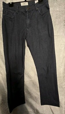 EUC BRAX Pants Feel Good Cooper Fancy Men s 34x32 Navy Blue 5-Pocket Stretch...