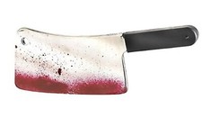 Bloody Cleaver - 17.5" - Realistic Prop - Cosplay - Costume Accessory