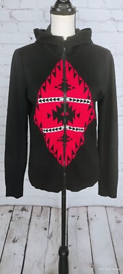 NEW RALPH LAUREN Active Aztec Tribal/Native Hooded Sweater Full Zip Jacket Large