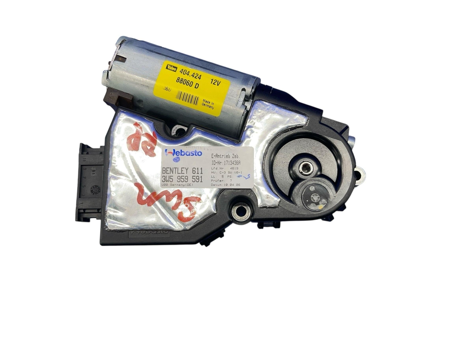 2006-2012 BENTLEY CONTINENTAL FLYING SPUR TOP UPPER SUNROOF SUN ROOF MOTOR SET