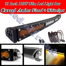 32inch 150W LED Light Bar Driving Offroad Truck Flashing Strobe Work Lamp Wiring