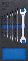 Bgs Werkstattwageneinlage 1/3: DOPPEL-MAULSCHLÜSSEL-SATZ, Sw 6 - 22 Mm, 8-TLG.