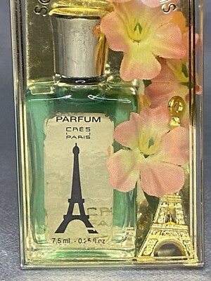 Vintage Parfum Cres Paris Souvenir de Paris .25 fl oz Women Eiffel Tower