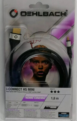Oehlbach! i-Connect HS Mini schwarz 1,80m (60090) HDMI/HDMI mini High Speed##