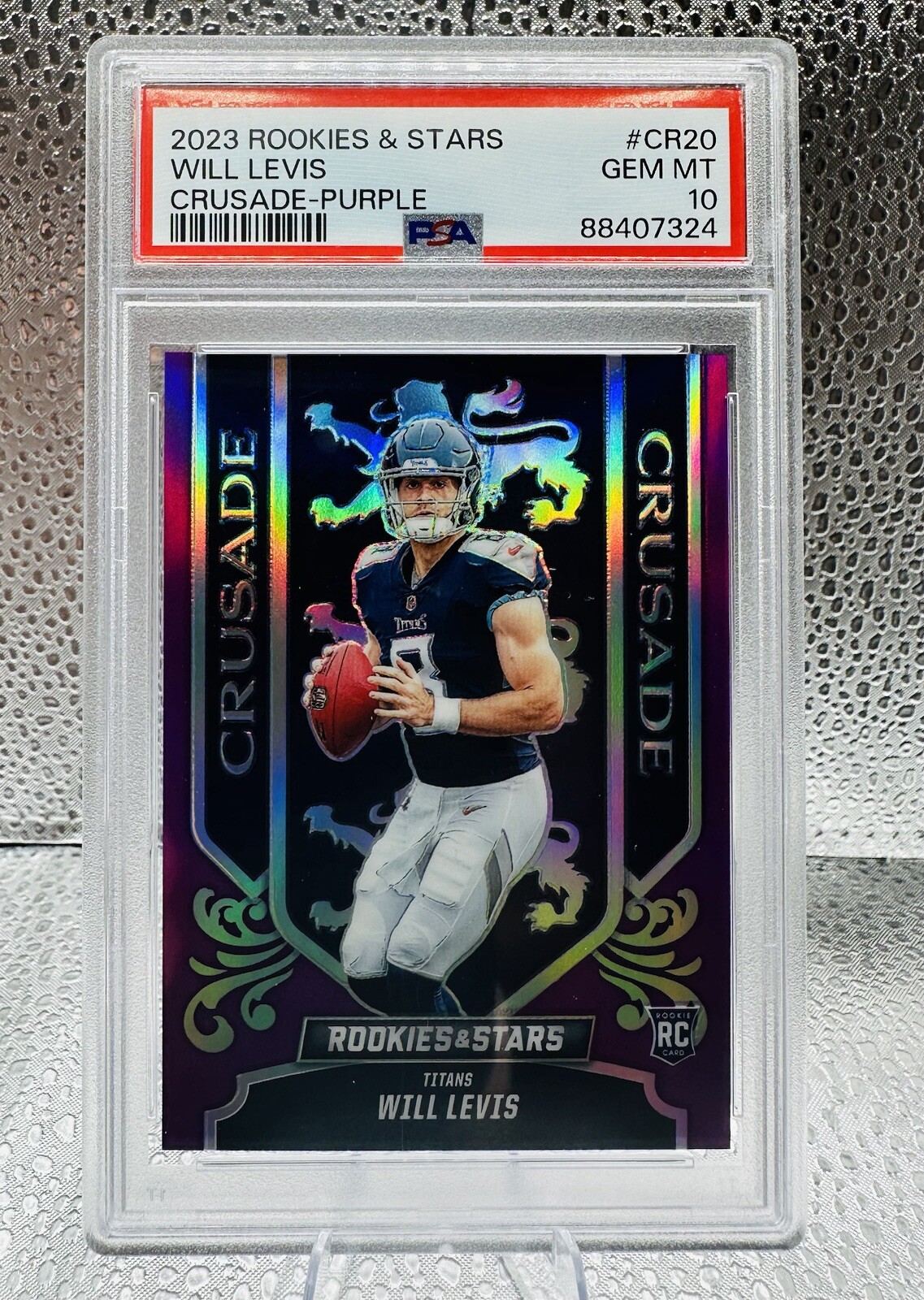 2023 Rookies & Stars Will Levis Crusade /35 Purple PSA 10!!